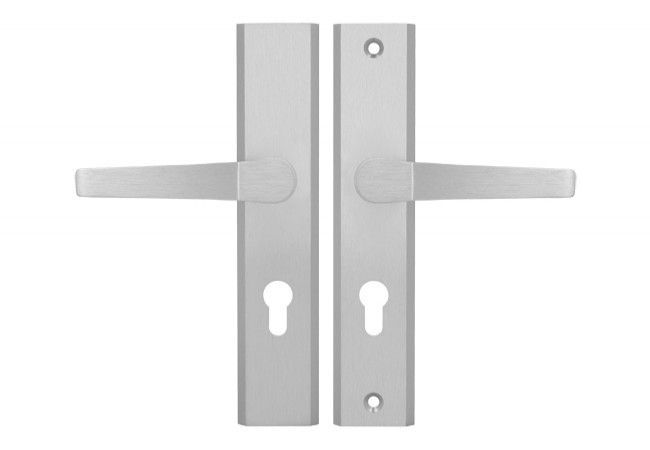 Axa FAST PREMIUM 72 WB door handle, colour F6 ? stainless steel (door thickness 74?83 mm)