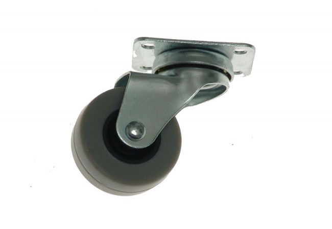 Amig 2504 Swivel Caster Plate Mount 50mm Grey Rubber Wheel 25kg