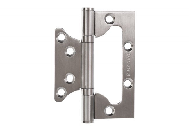 Zawias Szczelinowy 100x76 Stainless Steel SUS202 Non-Mortise Door Hinge Rounded