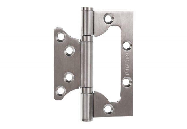 Zawias Szczelinowy 100x76 Stainless Steel SUS202 Non-Mortise Door Hinge Rounded
