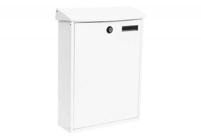 Metallist postkast DECAYEUX TURIN valge RAL 9016 365x275x100 mm