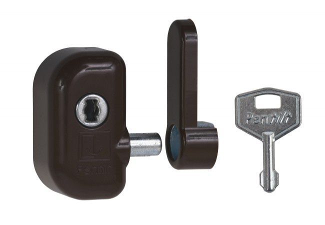 PENKID Pentilt T8016 Window Restrictor Brown One-Key Internal Mounting
