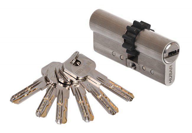 HUSAR S8 30/40 Profile Cylinder PN-EN 1303:2015-07 Certified Nickel Satin Anti-Drill