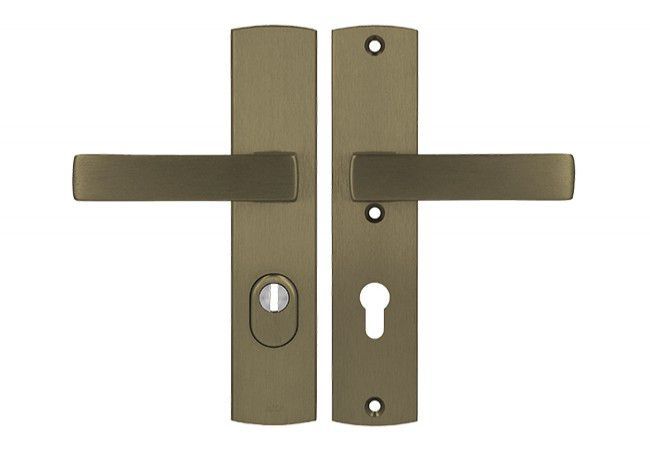 Axa Apollo Premium 72 WB Class 3 door handle with FLEX cylinder protection (fire-rated), colour F4 ? antique gold (door thickness 74?83 mm) (while stocks last