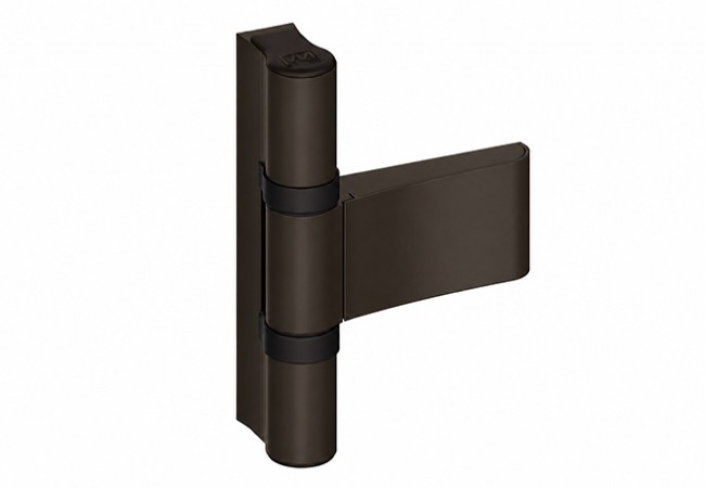Wala AXL K-2410457X Adjustable 3-Wing PVC Door Hinge EN 1935 Brown RAL 8019 160kg
