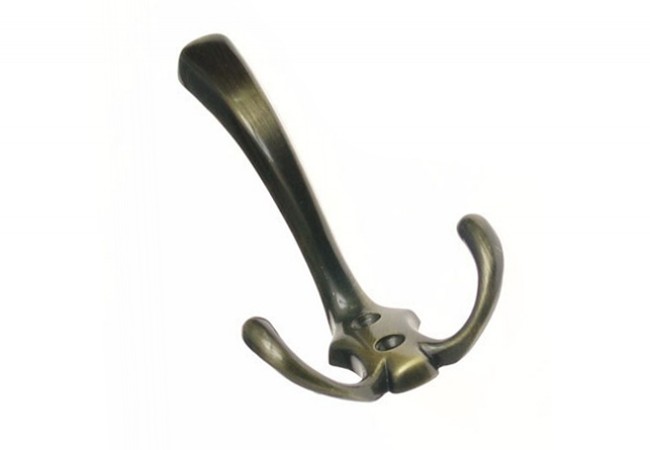 GAMET WP59-GAB Double Furniture Hook Long Straight 140mm Patina Finish