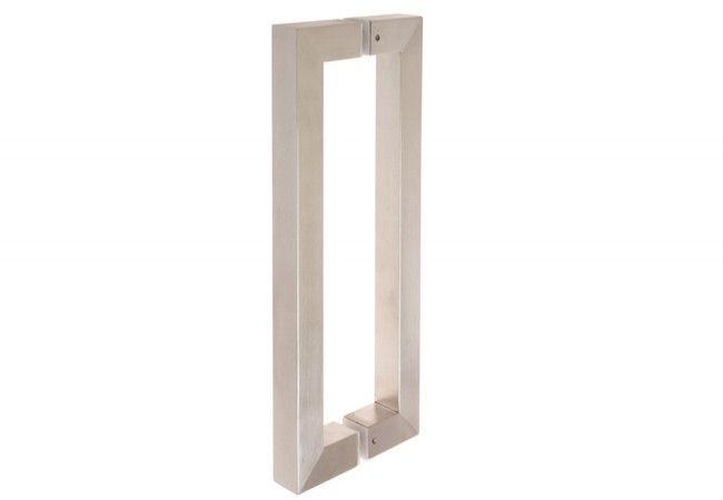 B-Harko INOX Double-Sided Square Door Handle SS 304 Matte 30x30x450mm Wide Compatibility