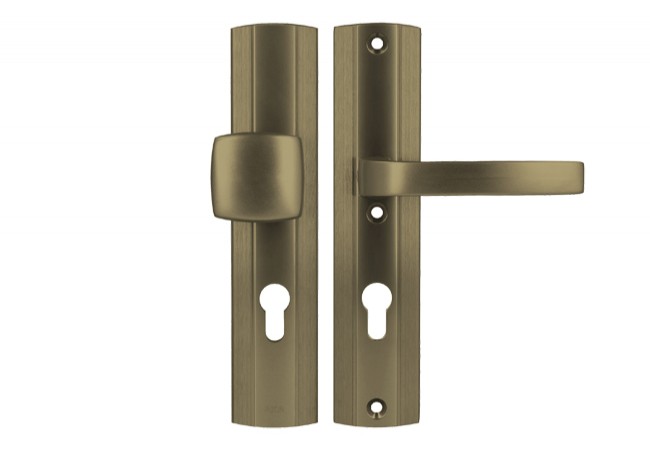 AXA PRESTIGE 72 WB Handle-Pull EN 1906 Class 3 Anodized Aluminium Old Gold 74-83mm