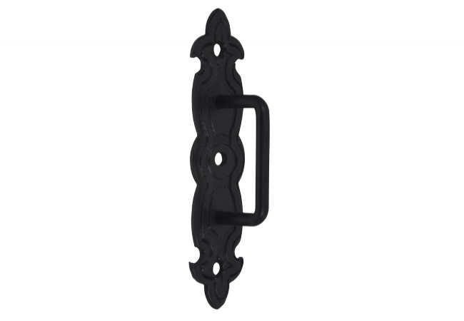 Decorative Furniture Handle Black Powder-Coated Ornamental High Durability