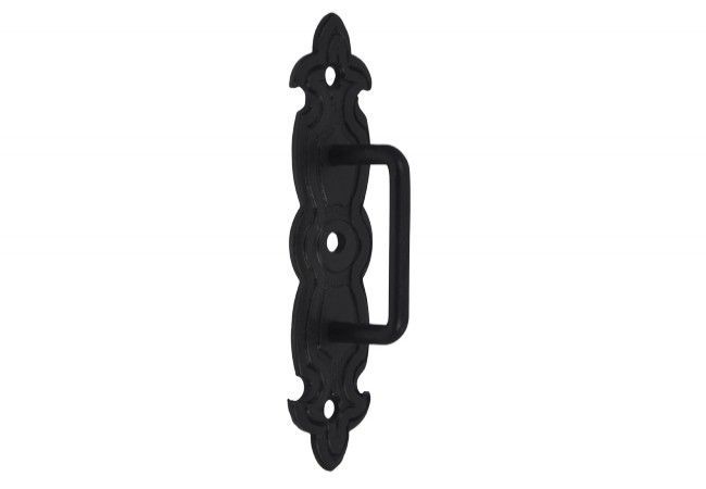Decorative Furniture Handle Black Powder-Coated Ornamental High Durability