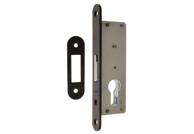JANIA Z090 Mortise Hook Lock Black Lacquer for Profile Doors Building Mark B