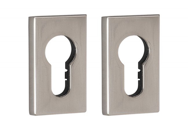 MASTER ITALIA 2129.4 Straight Escutcheon Profile Cylinder PVDX Polished Satin Zamak Nylon