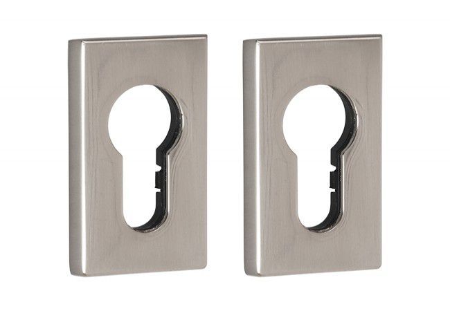 MASTER ITALIA 2129.4 Straight Escutcheon Profile Cylinder PVDX Polished Satin Zamak Nylon