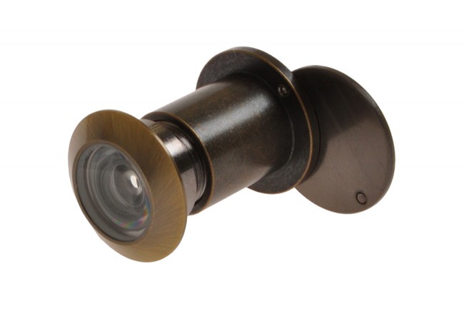 Wizjer Drzwiowy fi 27 Door Viewer 180 Degree Patina Finish 69-90mm Wide Angle