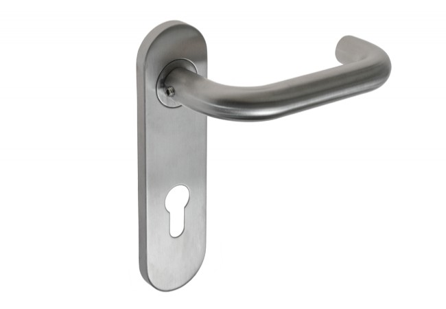 Venus 72WB Fire-rated Door Handle Set Stainless Steel PN-EN 1634-1 170mm Escutcheon