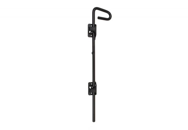 Q-BOLT D&D QB124 Vertical Drop Bolt for Double Metal Gates 610mm Padlockable Black