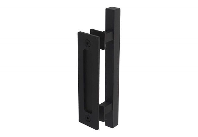 LOFT Double-Sided Handle Square Railing Overlay Matte Black 180mm Metal