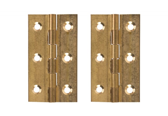 Zawias Splatany 60 Brass Braided Hinge 60mm Decorative Furniture Fitting Pack of 2