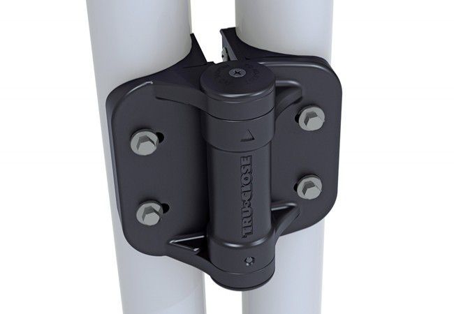 TRUCLOSE ROUND HEAVY DUTY D&D Self-Closing Hinges TCHDRND2S3/TCHDRND2-MK2 Regulated Closing Black