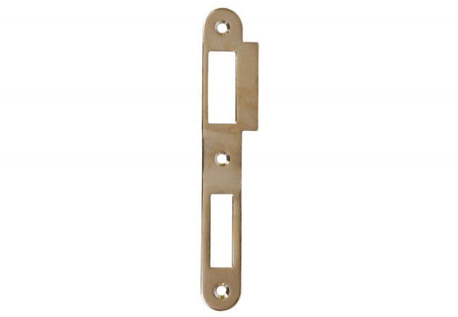 Flat Strike Plate 72 mm Left-Hand Brass-Plated 162x22 mm One Finger