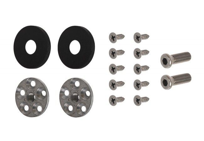 WALA PA Mounting Bracket Black Anodized for Single-Sided Handle Aluminum Profile