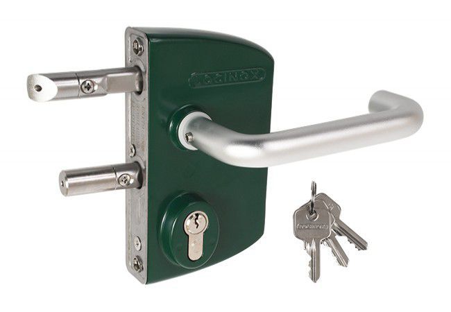 Locinox LPKQ Panic Lock One-Sided Handle for Square Profiles 40-60mm RAL 6005