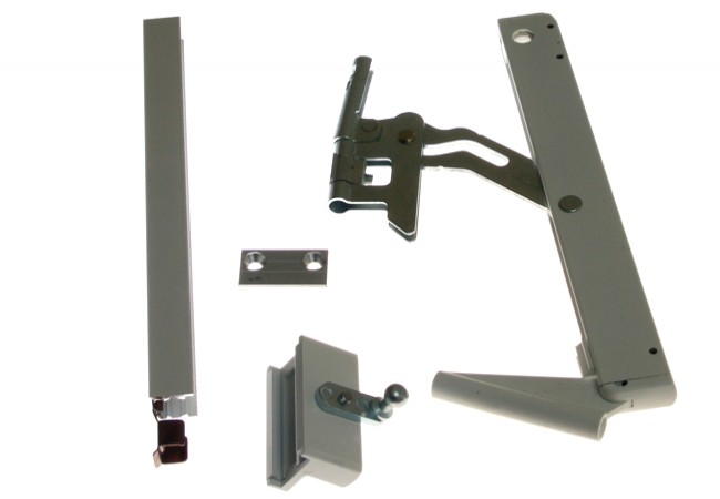 GEZE OL 90N Door Closer Scissors 170mm Opening Width White Concealed Mount
