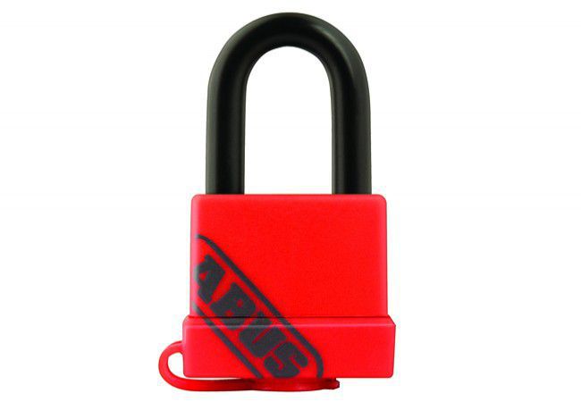 ABUS 70/35 Marine Brass Padlock 35mm Closed Shackle Red Plastic Shell Outdoor