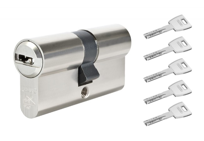 ABUS X12 45/65 Euro Profile Cylinder Emergency Function Nickel SKG 6.D Certified