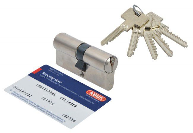 Abus Pfaffenhain Standard Euro Cylinder 45/55 Emergency Clutch Class 6.2C Nickel Pearl