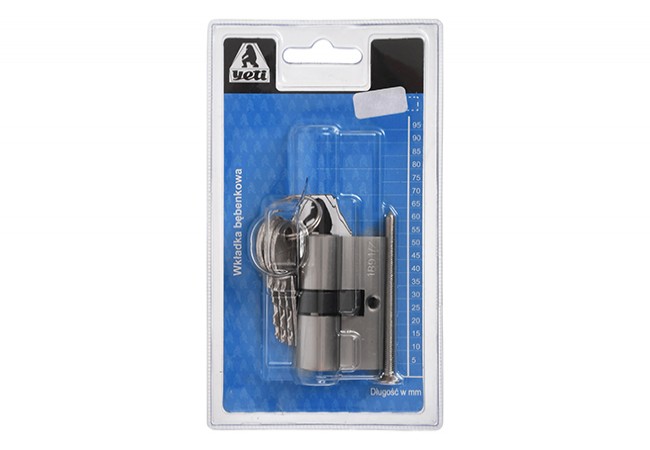 YETI W300 Cylinder 28/36 mm Nickel Satin Key Security Class 2 EN 1303
