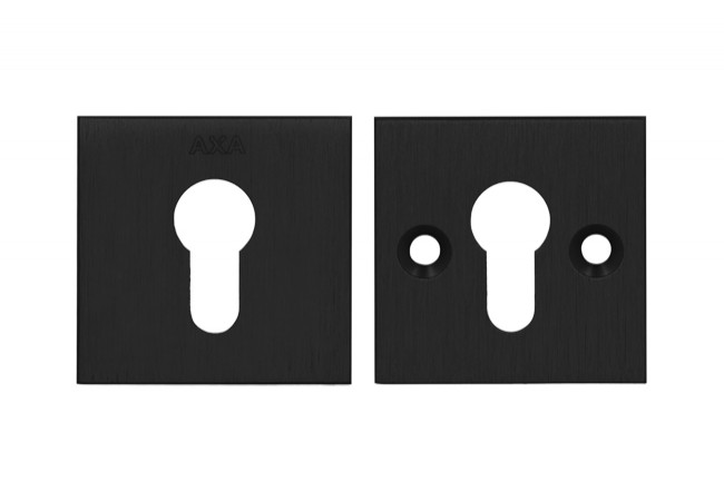 AXA MARS CLICK WB Square Escutcheon EN 1906 Class 3 Anodized Aluminium Black F8 12?m