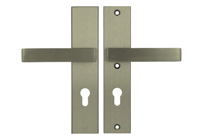 AXA ROYAL ++ 72 WB Door Handle EN 1906 Class 3 F9 Titanium 74-83mm Double Support