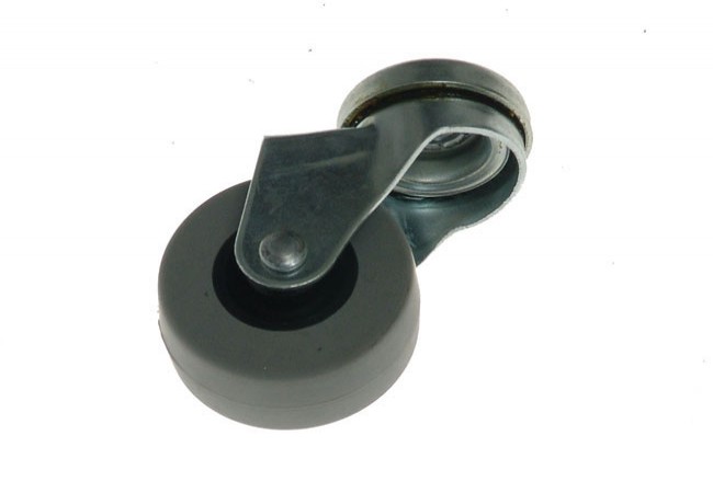 Amig 2504 Furniture Wheel 40mm Grey Rubber 17kg Load 8.2mm Mounting Hole