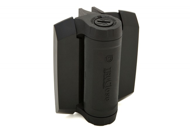 TRUCLOSE HEAVY DUTY D&D Self-Closing Gate Hinge Set Adjustable Closing Force 70kg 19mm Black