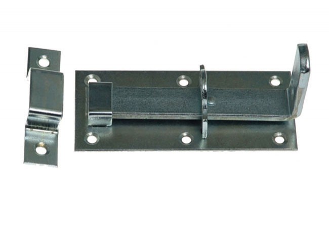 Zasuwka drzwiowa 130 mm Door Bolt Straight Silver with Matching Catch
