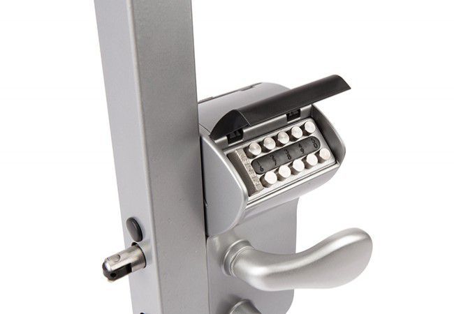 Locinox VINCI LMKQ lock with mechanical code, double-sided keypad, for 40x40 profile, RAL9005 (black)