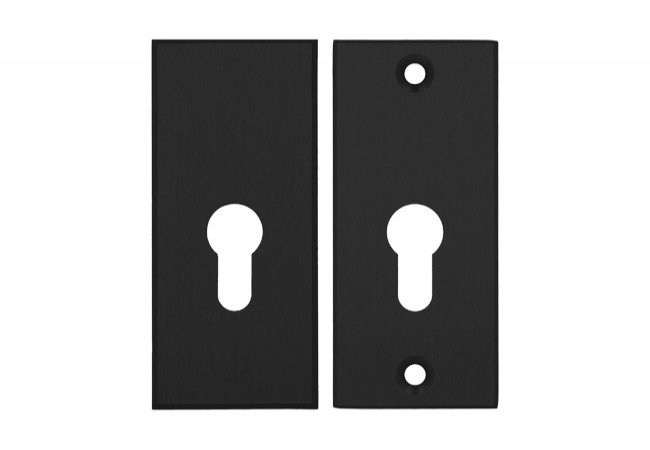 AXA ROYAL WB Escutcheon Plate EN 1906 Class 3 Black F8 Anodized Aluminum