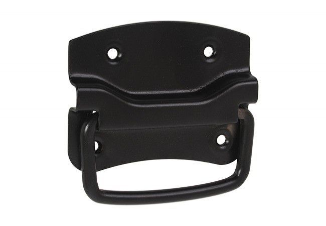 Chest Handle 85x68 mm Surface-Mounted Black Ergonomic Industrial Hardware