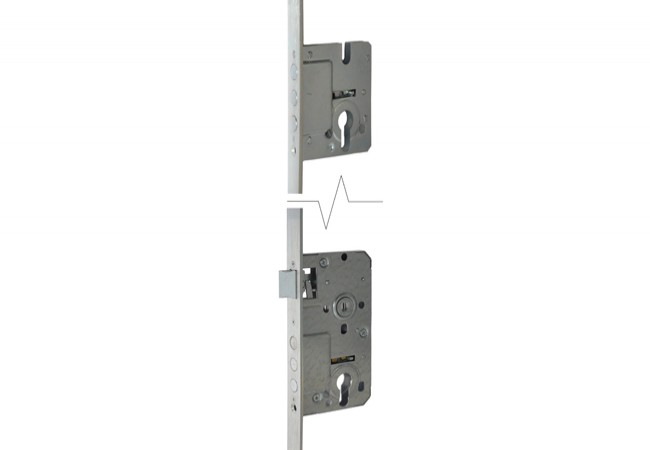 JANIA Z201 Strip Lock Bolt-Integrated Multipoint 72/50 mm Universal Silver Zinc