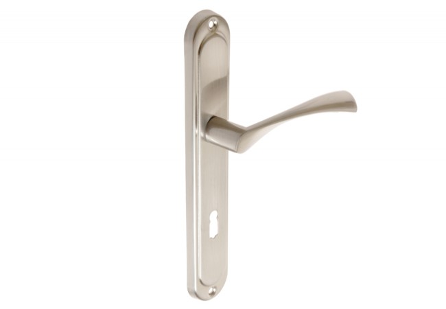 B-Harko Salix 72 KL Door Handle Set Satin Nickel PN-EN 1906 Dual Spring Support