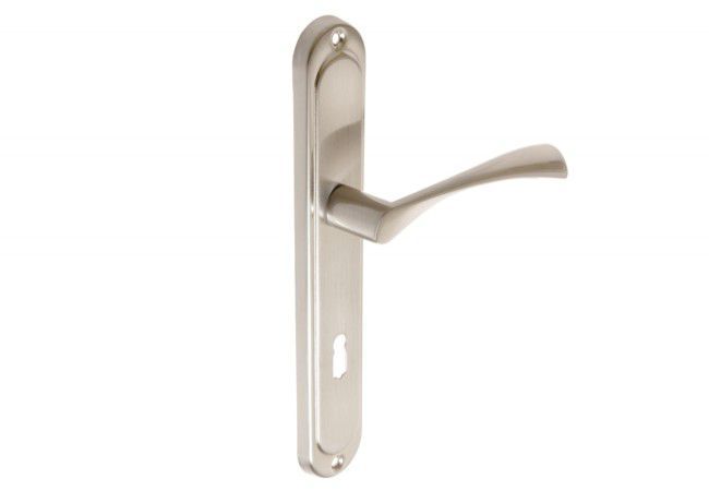 B-Harko Salix 72 KL Door Handle Set Satin Nickel PN-EN 1906 Dual Spring Support