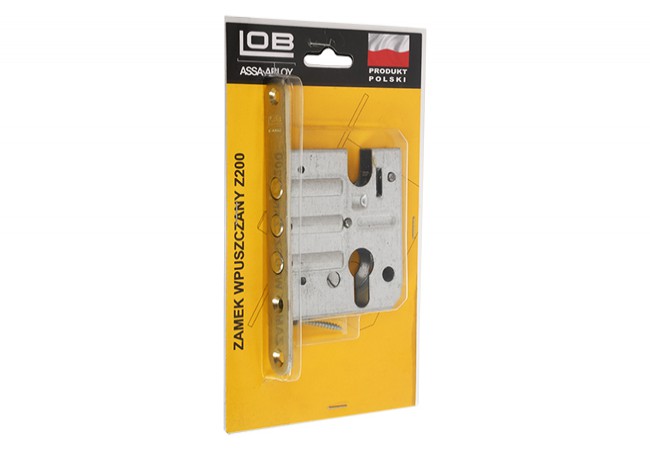 LOB Z200 Cylinder Mortise Lock Universal L/R Orientation 100kg Yellow Zinc