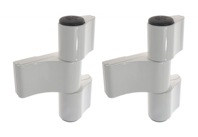 Master Dynamika L-67 Three-Knuckle Hinge for Aluminium Doors 160kg White