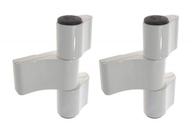 Master Dynamika L-67 Three-Knuckle Hinge for Aluminium Doors 160kg White