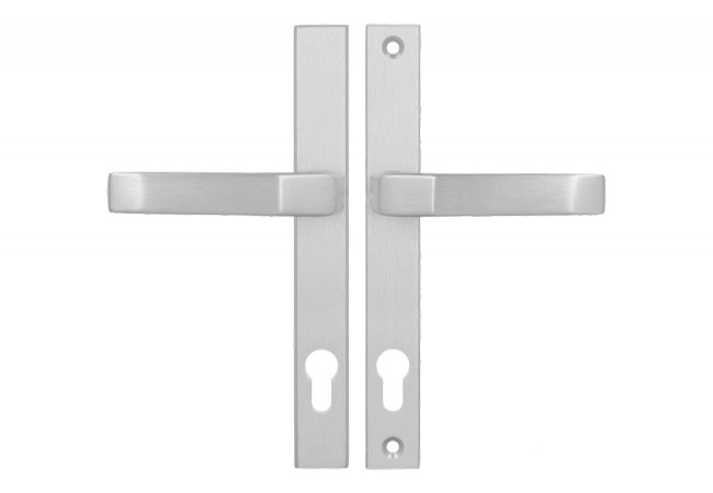 Klamka Axa Slim ++ 92 WB Door Handle Set EN 1906 Anodized Aluminum F6 for 74-83mm Doors
