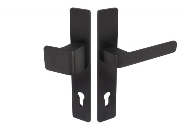 Wala L-92 H6S26P/G5S50/S5S42G6 Door Knob-Handle Set Black Anodized Concealed Fixing Right