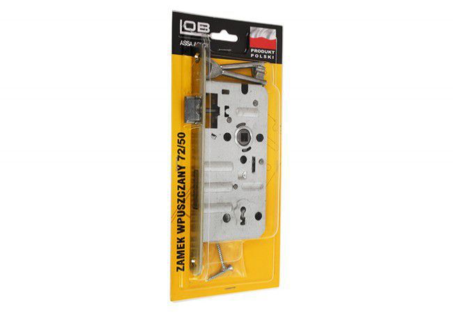 LOB 72/50 Mortise Lever Lock Yellow Zinc 200,000 Cycles Durability No Strike Plate