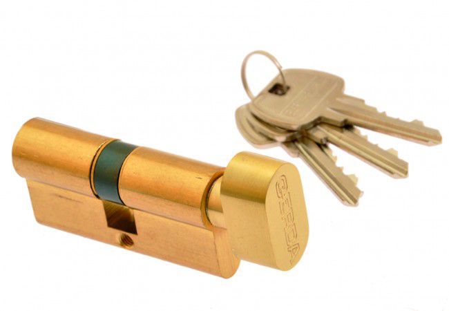 Gerda E1 40g/35 Cylinder Insert Brass Thumbturn Class C Corrosion PN-EN 1303