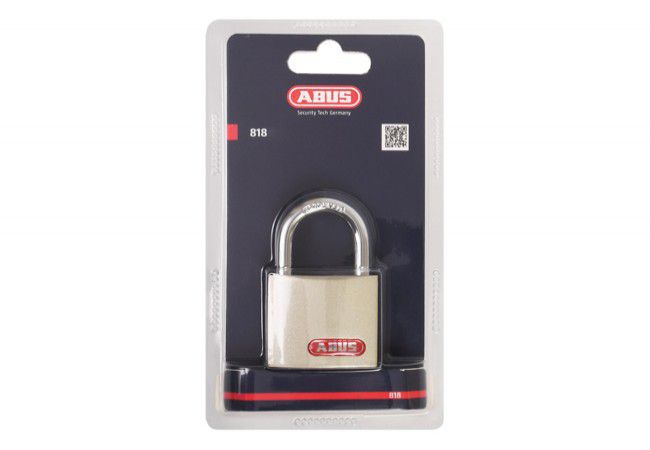 ABUS 818/45 Steel Padlock Hardened 7.0mm Shackle 3 Drilled Keys Industrial Use